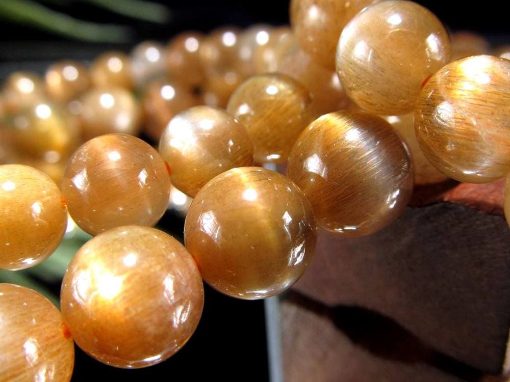 サンムーンストーン サンストーン ムーンストーン ブレスレット 長石 フェルドスパー