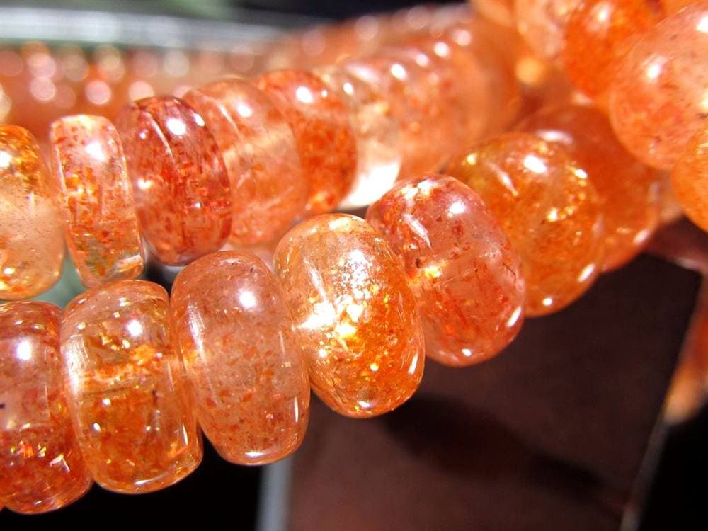 サンストーン ブレスレット 日長石 アクセサリー 天然石