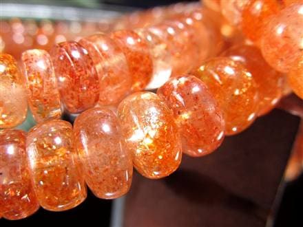 サンストーン ブレスレット 日長石 アクセサリー 天然石