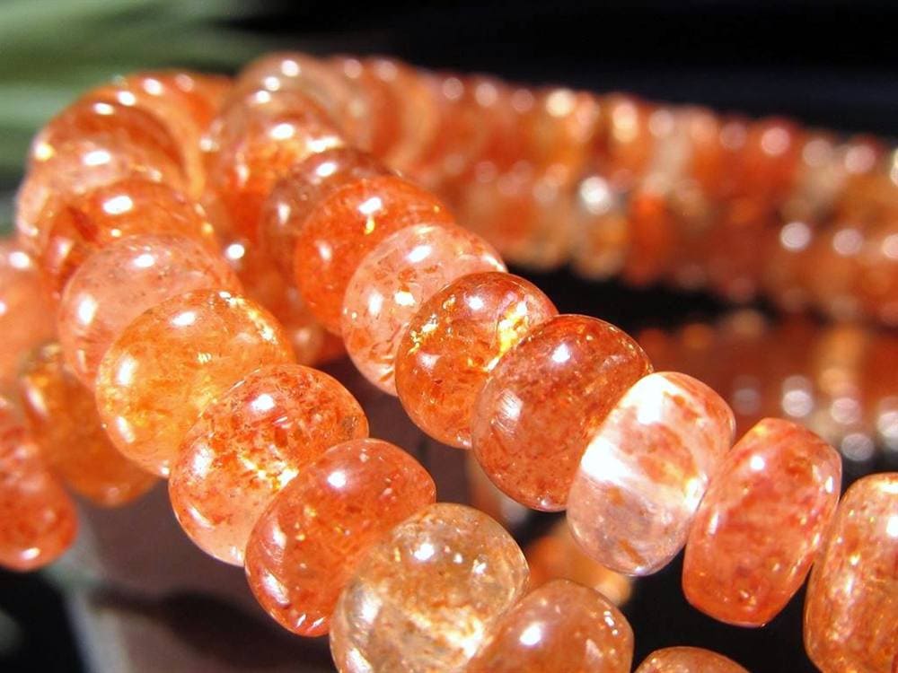 サンストーン ブレスレット 日長石 アクセサリー 天然石