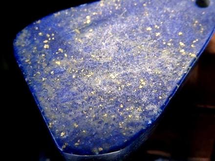 ラピスラズリ 穴あき タンブル 12月の誕生石 ラフポリッシュ