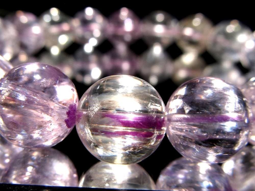 クンツァイト リチア輝石 ブレスレット スポデューメン 9月 誕生石