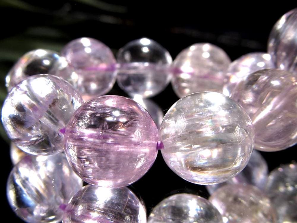 クンツァイト リチア輝石 ブレスレット スポデューメン 9月 誕生石