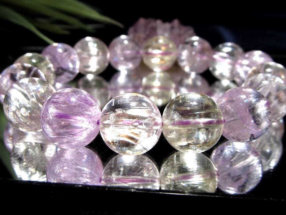 スポデューメン キャッツアイ クンツァイト リチア輝石 ブレスレット