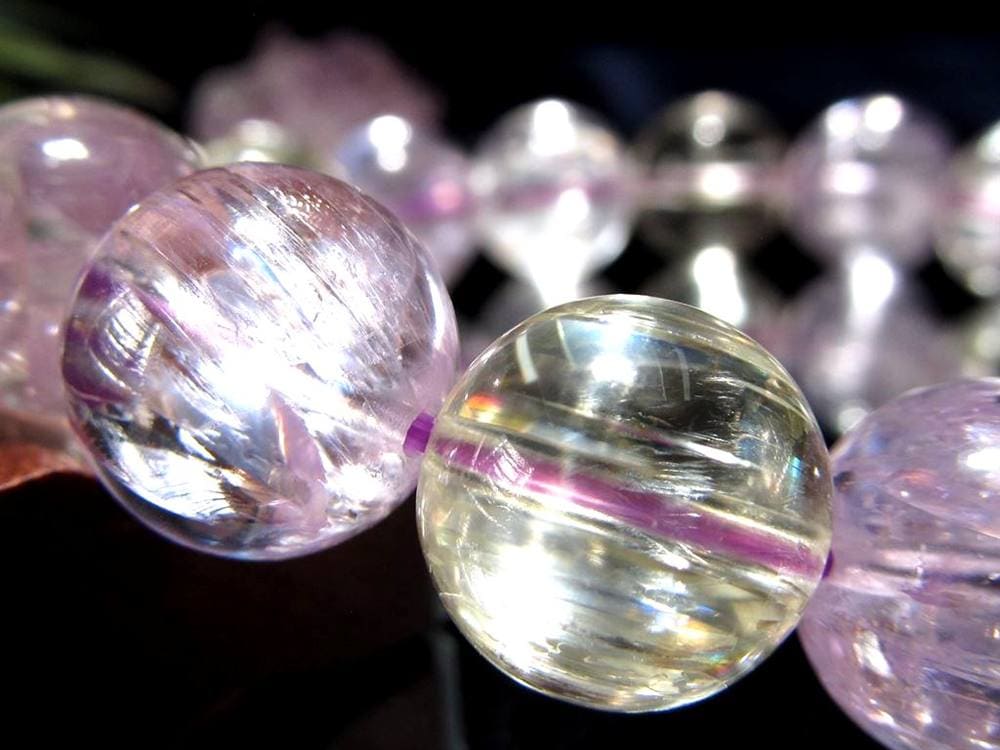 スポデューメン キャッツアイ クンツァイト リチア輝石 ブレスレット