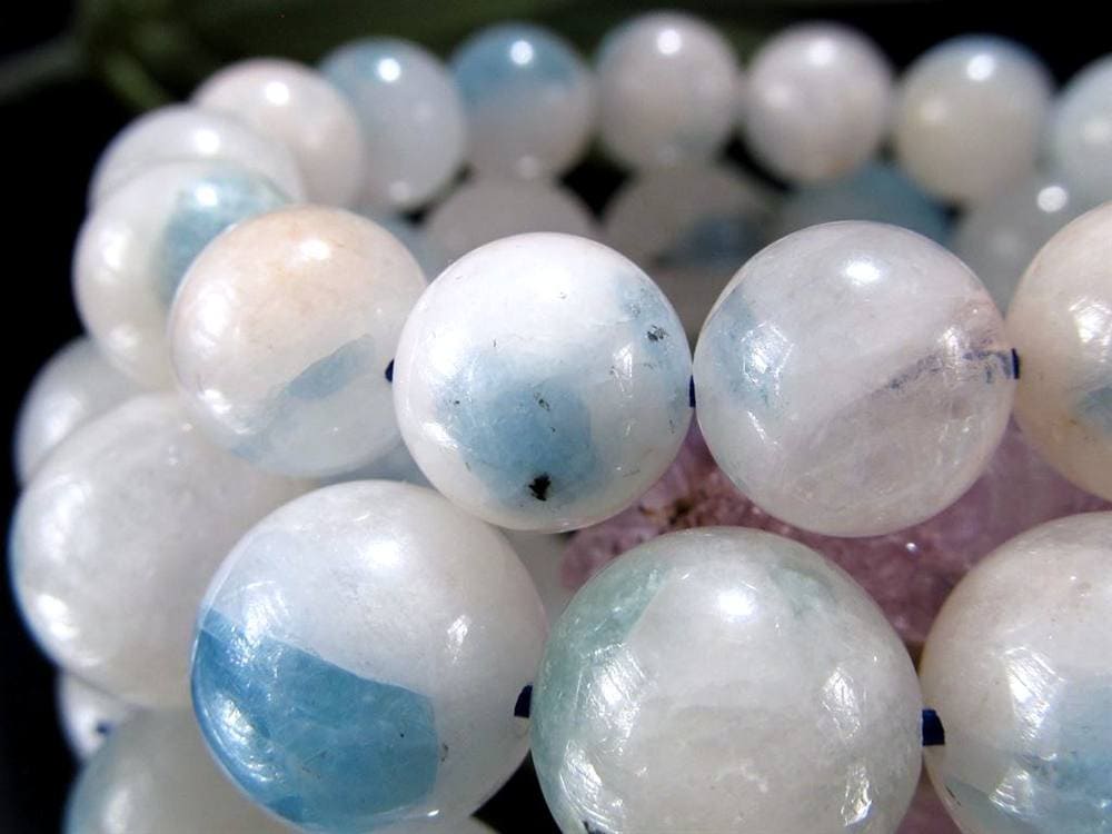 アクアマリン 藍柱石 ブレスレット 誕生石 ベリル