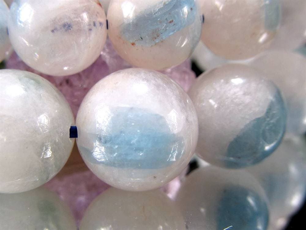 アクアマリン 藍柱石 ブレスレット 誕生石 ベリル