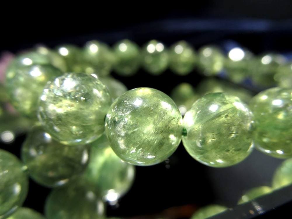 マイカ ブレスレット エメラルド 雲母 アグリゲート