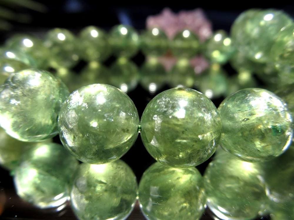 マイカ ブレスレット エメラルド 雲母 アグリゲート