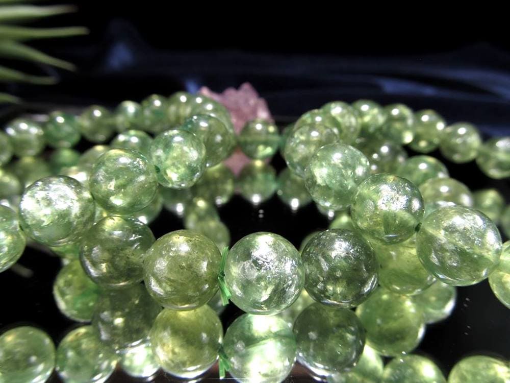 マイカ ブレスレット エメラルド 雲母 アグリゲート