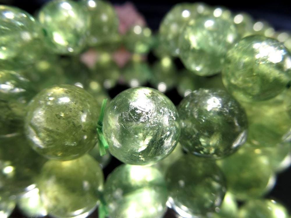 マイカ ブレスレット エメラルド 雲母 アグリゲート