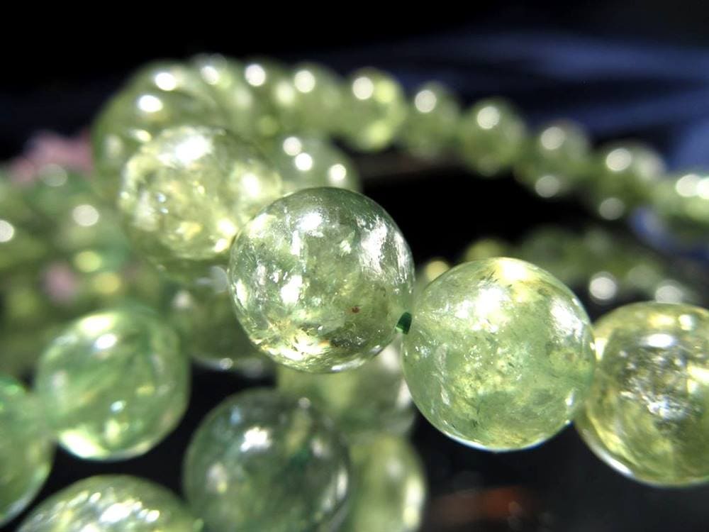 マイカ ブレスレット エメラルド 雲母 アグリゲート