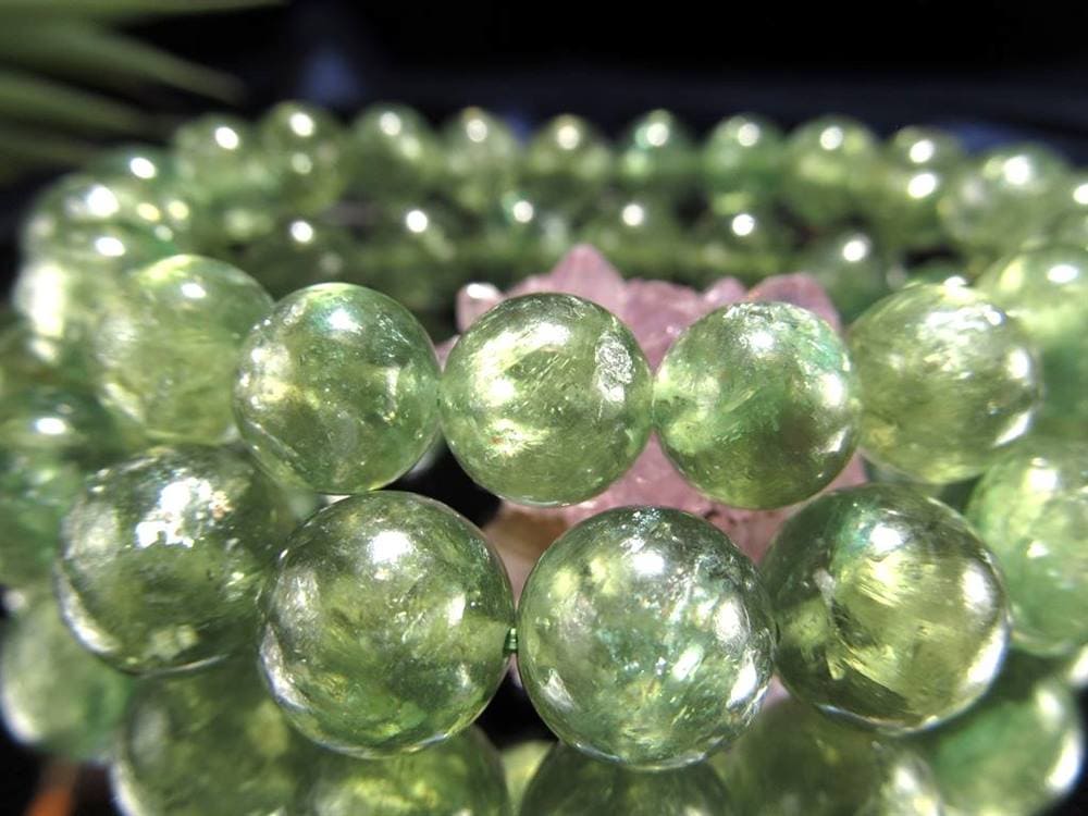 マイカ ブレスレット エメラルド 雲母 アグリゲート