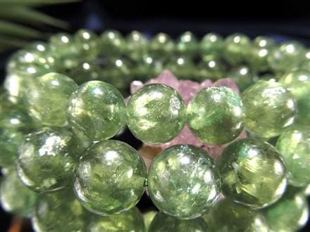 マイカ ブレスレット エメラルド 雲母 アグリゲート