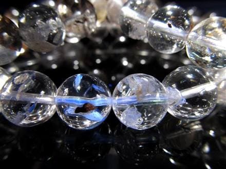 オイルインクォーツ 石油入り水晶 ブレスレット パキスタン産 ライモナイト