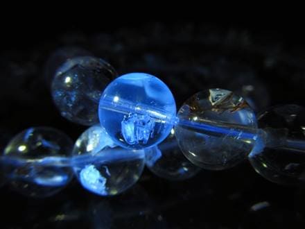 オイルインクォーツ 石油入り水晶 ブレスレット パキスタン産 ライモナイト