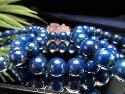 クリソコラ シャッタカイト マラカイト ブレスレット.アズライト