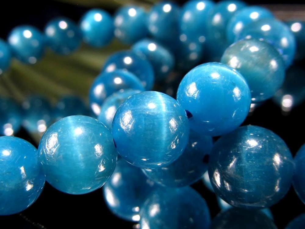 アパタイト ブレスレット 燐灰石 ブルーアパタイト グリーンアパタイト