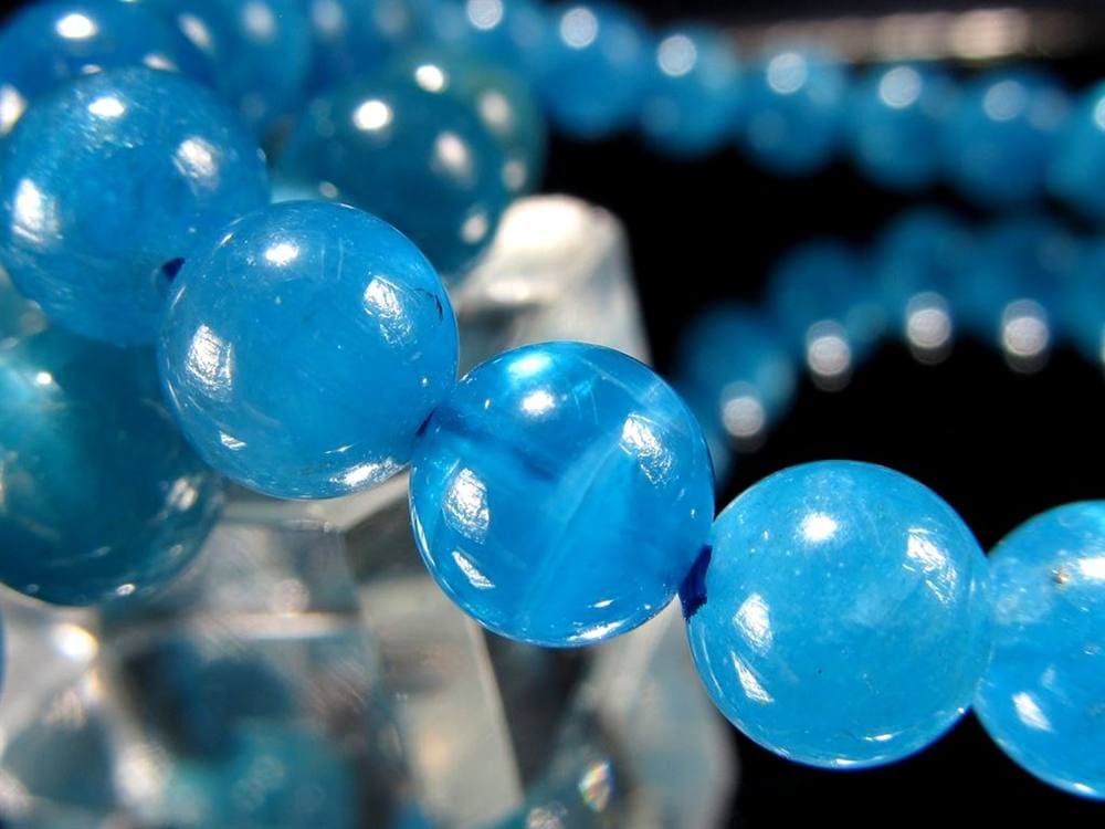 アパタイト ブレスレット 燐灰石 ブルーアパタイト グリーンアパタイト