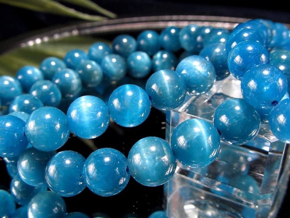 アパタイト ブレスレット 燐灰石 ブルーアパタイト グリーンアパタイト