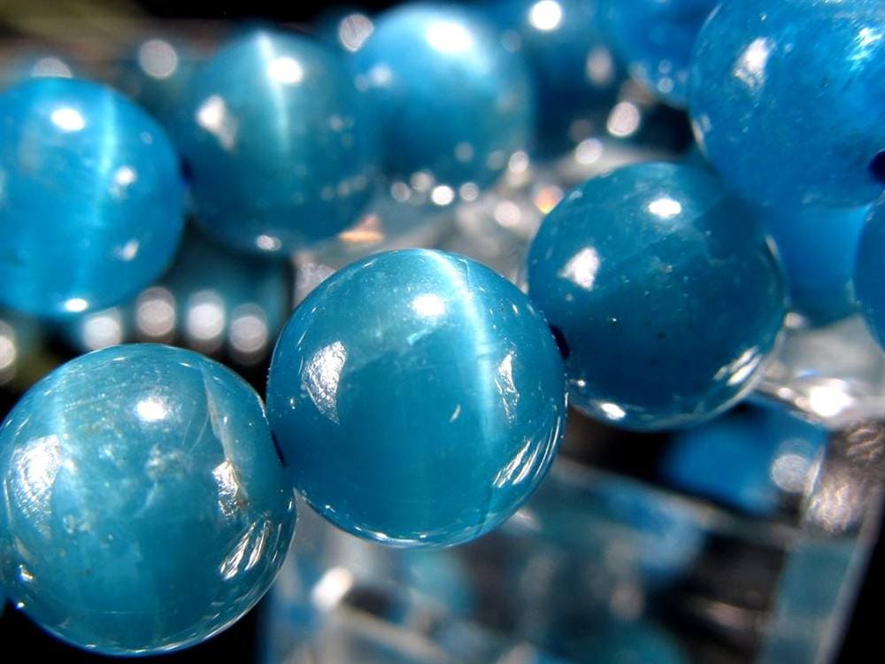 アパタイト ブレスレット 燐灰石 ブルーアパタイト グリーンアパタイト