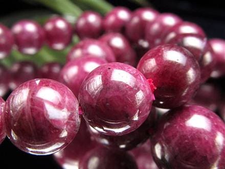 ルビーインゾイサイト アニョライト グリーンゾイサイト ブレスレット ナイジェリア産