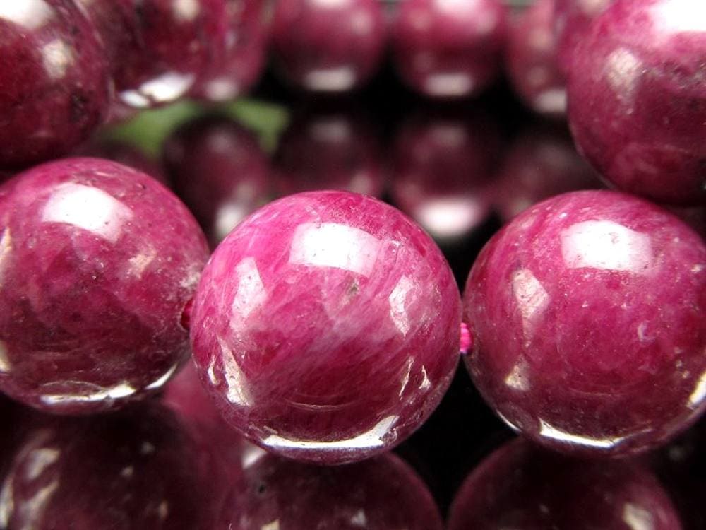 ルビーインゾイサイト アニョライト グリーンゾイサイト ブレスレット ナイジェリア産