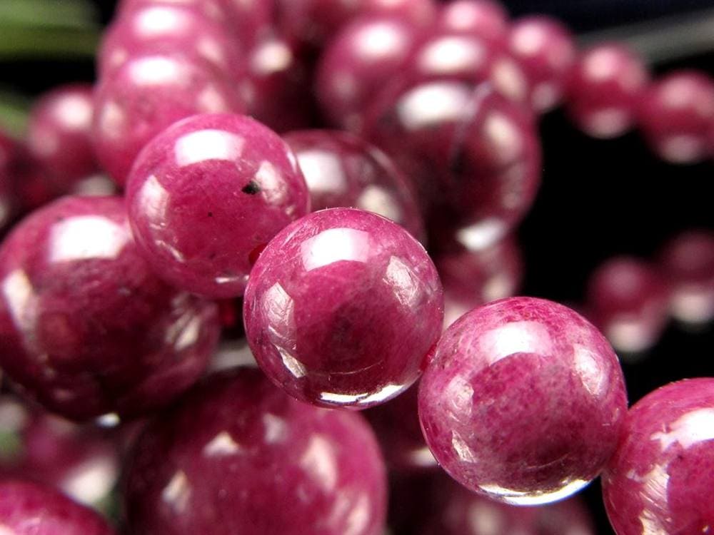 ルビーインゾイサイト アニョライト グリーンゾイサイト ブレスレット ナイジェリア産