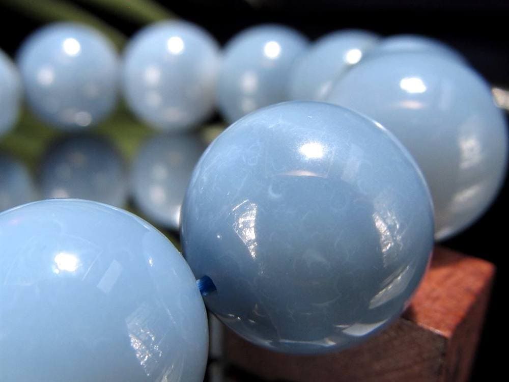 ブルーオパール コモンオパール 青蛋白石 ブレスレット