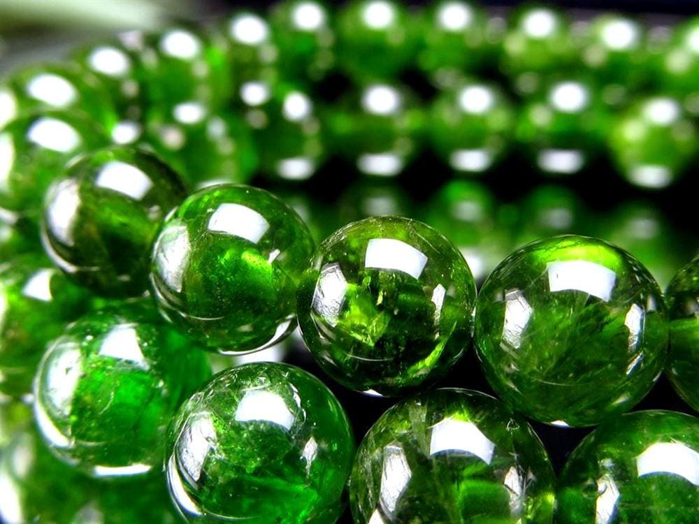 クロムダイオプサイト 緑色透輝石 ブレスレット ダイオプサイト ダイオプサイド