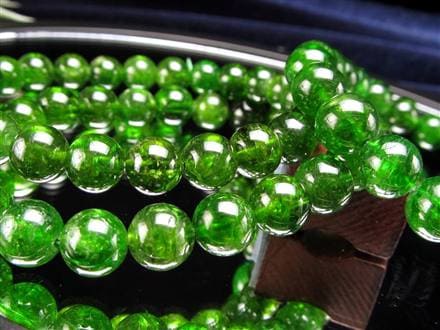 クロムダイオプサイト 緑色透輝石 ブレスレット ダイオプサイト ダイオプサイド