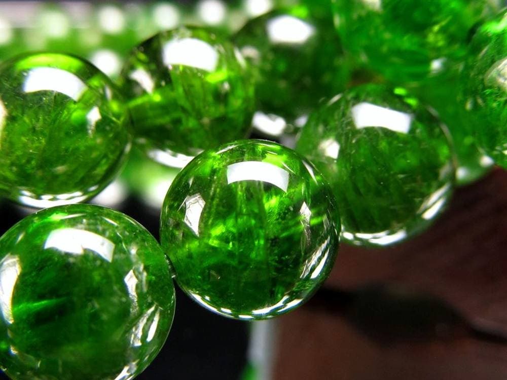 クロムダイオプサイト 緑色透輝石 ブレスレット ダイオプサイト ダイオプサイド