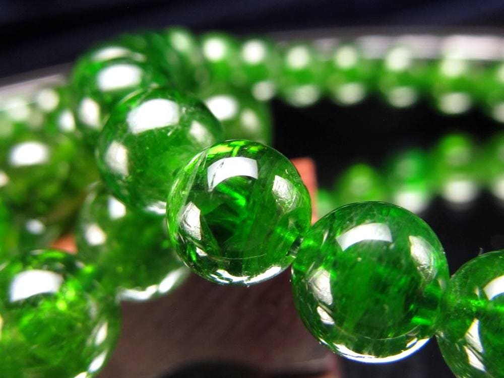 クロムダイオプサイト 緑色透輝石 ブレスレット ダイオプサイト ダイオプサイド