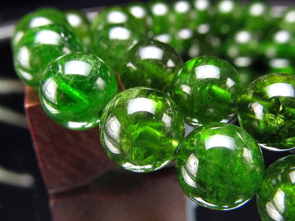 クロムダイオプサイト 緑色透輝石 ブレスレット ダイオプサイト ダイオプサイド