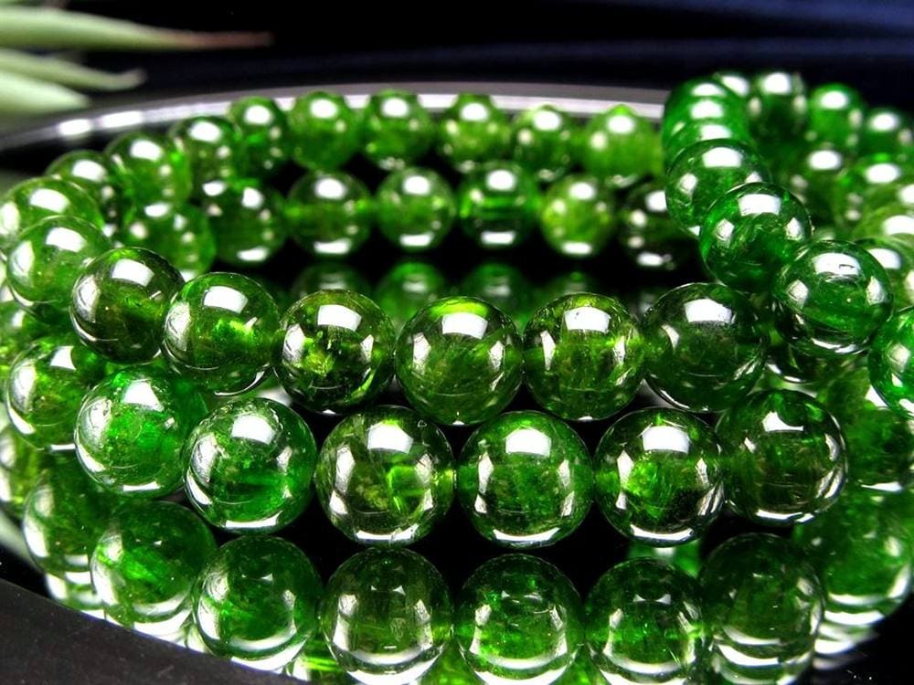 クロムダイオプサイト 緑色透輝石 ブレスレット ダイオプサイト ダイオプサイド