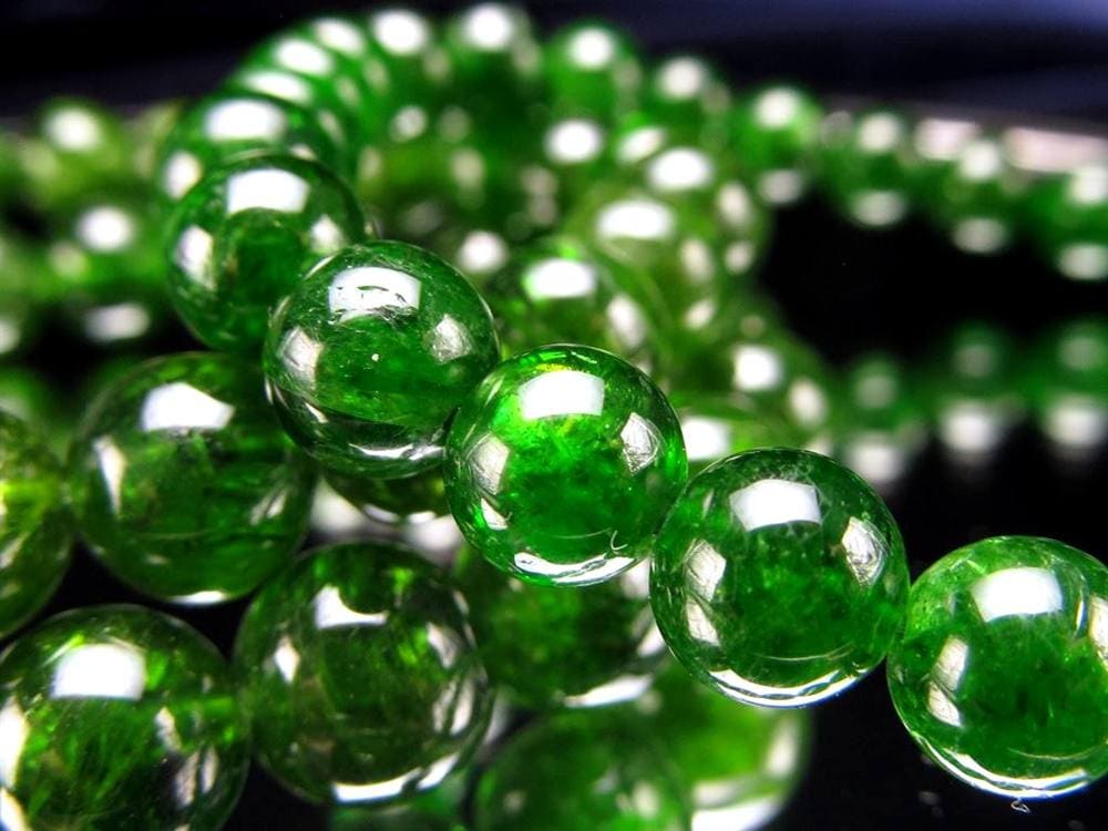 クロムダイオプサイト 緑色透輝石 ブレスレット ダイオプサイト ダイオプサイド