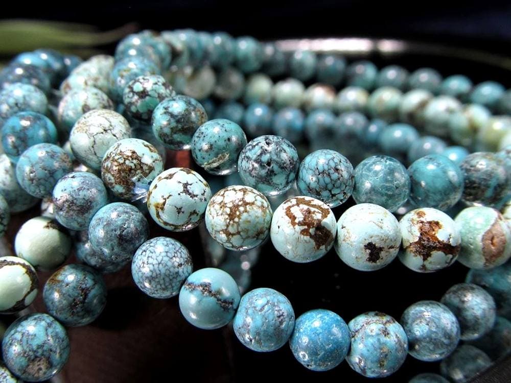 ターコイズ トルコ石 ブレスレット 誕生石 フーベイターコイズ