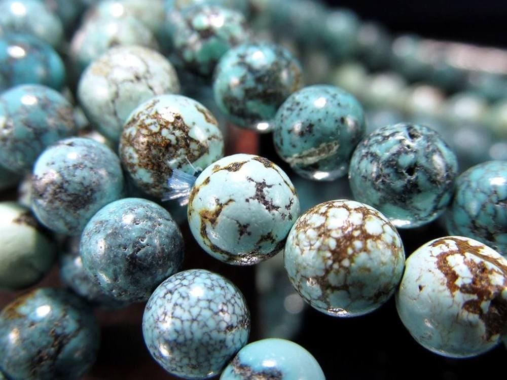 ターコイズ トルコ石 ブレスレット 誕生石 フーベイターコイズ