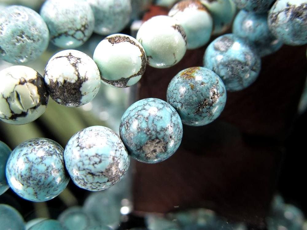 ターコイズ トルコ石 ブレスレット 誕生石 フーベイターコイズ