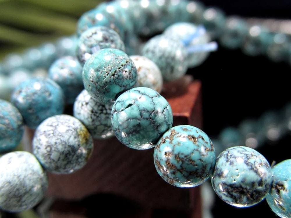 ターコイズ トルコ石 ブレスレット 誕生石 フーベイターコイズ