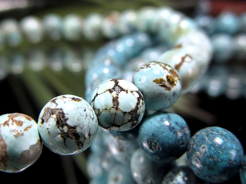 ターコイズ トルコ石 ブレスレット 誕生石 フーベイターコイズ