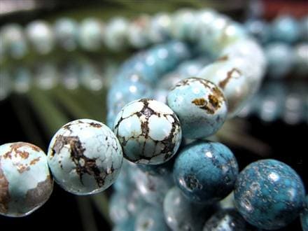 ターコイズ トルコ石 ブレスレット 誕生石 フーベイターコイズ