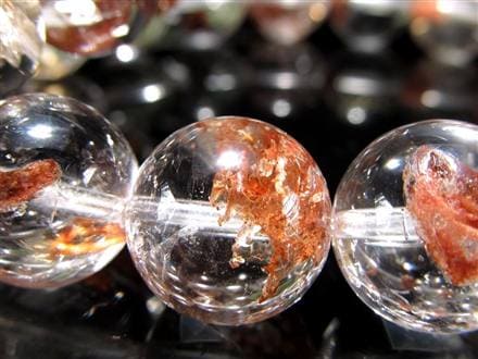 ライモナイトインクォーツ ブレスレット 褐鉄鉱 水晶