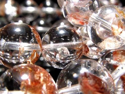 ライモナイトインクォーツ ブレスレット 褐鉄鉱 水晶