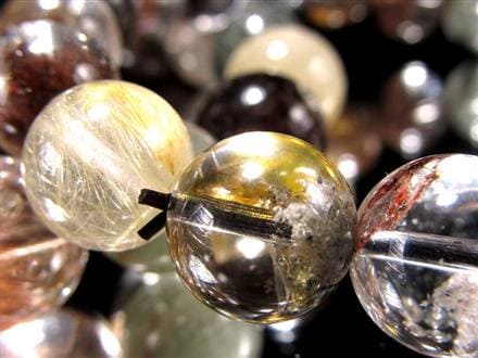 ガーデンルチルクォール 庭園針水晶 ルチルクォーツ ガーデンクォーツ ブレスレット