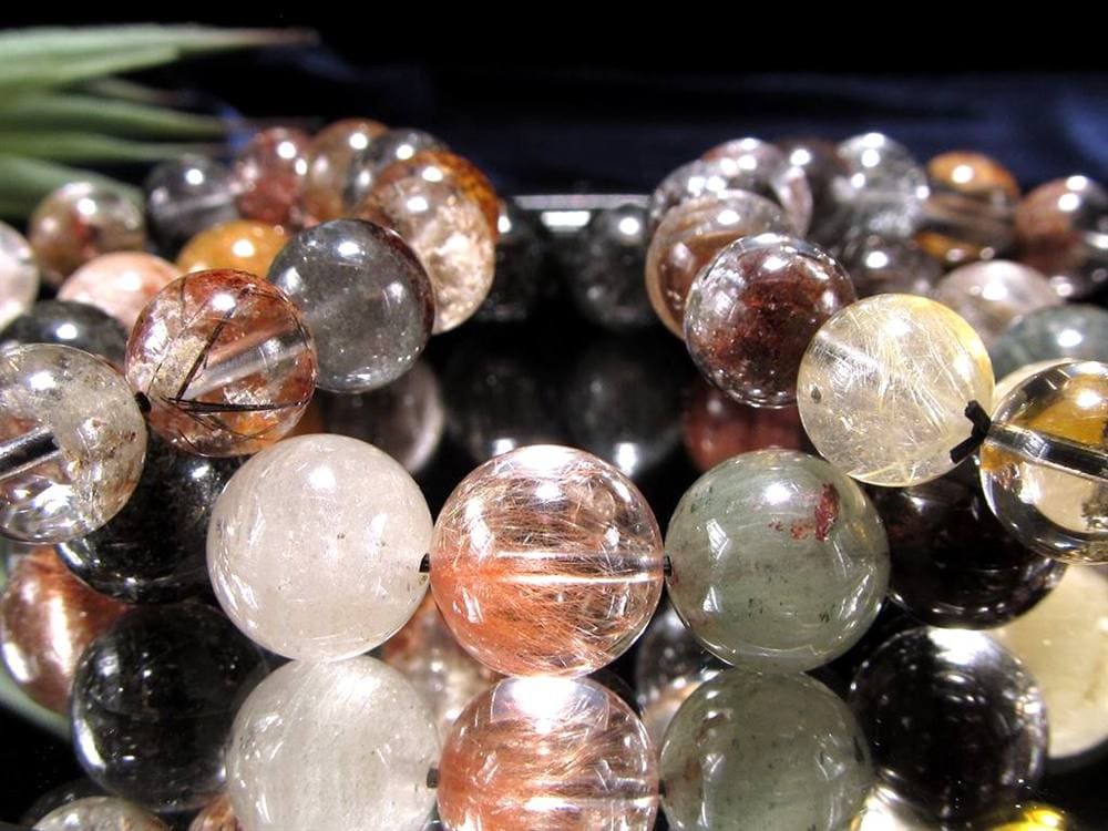 ガーデンルチルクォール 庭園針水晶 ルチルクォーツ ガーデンクォーツ ブレスレット