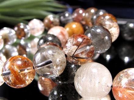 ガーデンルチルクォール 庭園針水晶 ルチルクォーツ ガーデンクォーツ ブレスレット