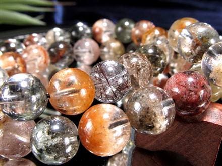 ガーデンルチルクォール 庭園針水晶 ルチルクォーツ ガーデンクォーツ ブレスレット