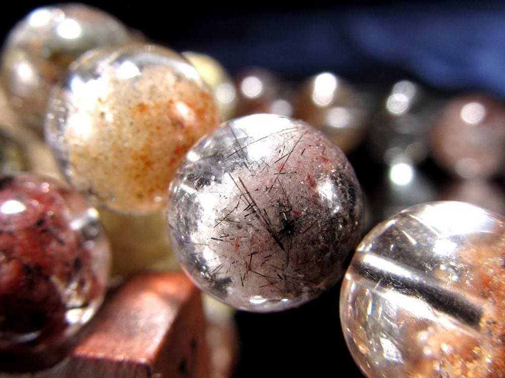 ガーデンルチルクォール 庭園針水晶 ルチルクォーツ ガーデンクォーツ ブレスレット