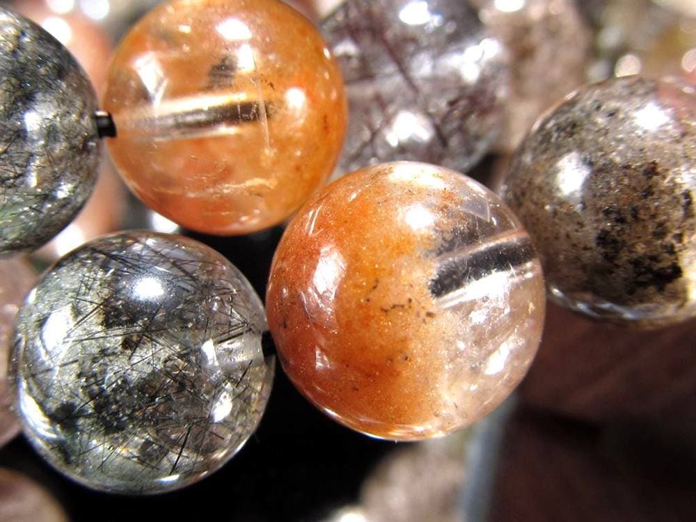 ガーデンルチルクォール 庭園針水晶 ルチルクォーツ ガーデンクォーツ ブレスレット